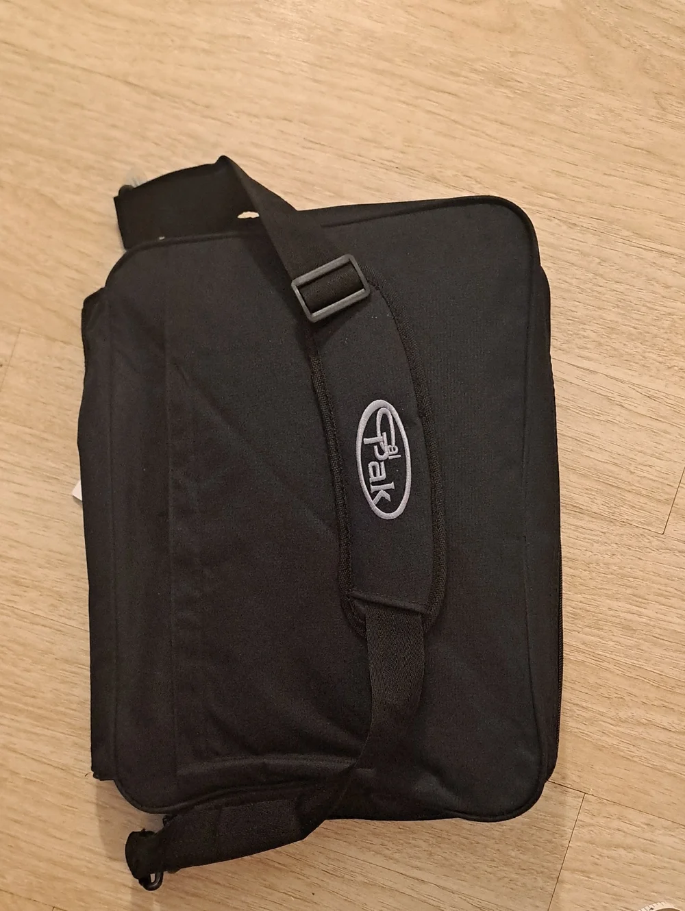 California Park Black Messenger Bag for Men.